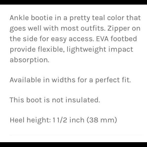 Cobb Hill teal boots - Picture 5 of 13